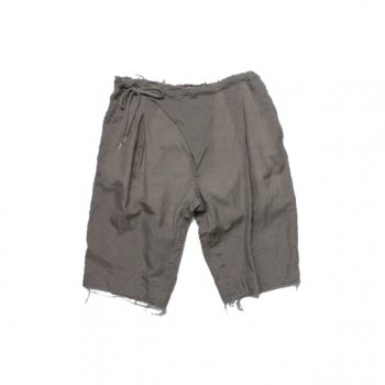 crossover front pajama shorts. -grayge.-