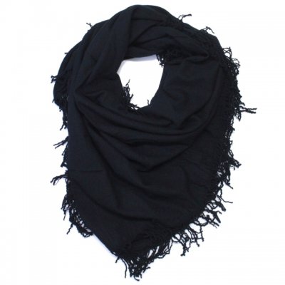 squared scarf -L.- black.