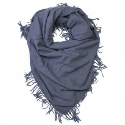 squared scarf -L.- gray.