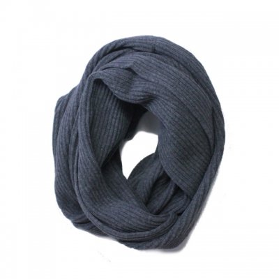 loop scarf. -gray.-