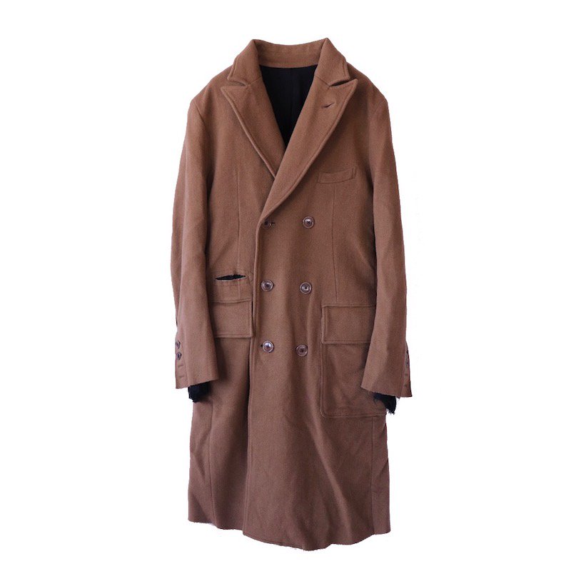 semi chesterfield coat. -camel.-