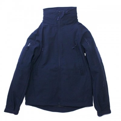 602 soft shell jacket. -navy blue.-