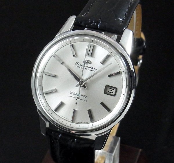 時計OH済　初期　セイコーマチックセルフデーター39石　アンティーク自動巻時計
