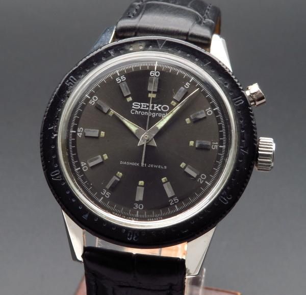 激レア SEIKO ワンプッシュ クラウン クロノグラフ 動作品 - 腕時計 ...