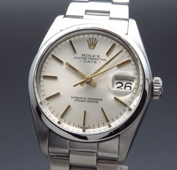 ROLEX アンティーク ロレックス オイスター パーペチュアル 1978年 ロレックス SS オイスターパーペチュアルデイト ref1500 金色