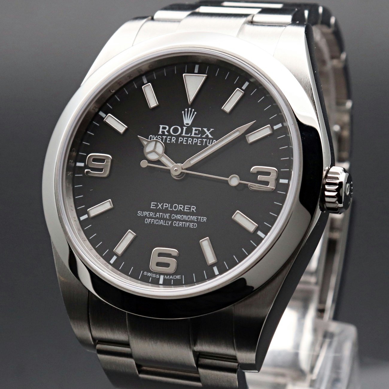 ロレックス ROLEX エクスプローラ1 214270 ランダム ルーレット メンズ 腕時計 ブラック 文字盤 自動巻き ウォッチ Explorer I VLP 90177243