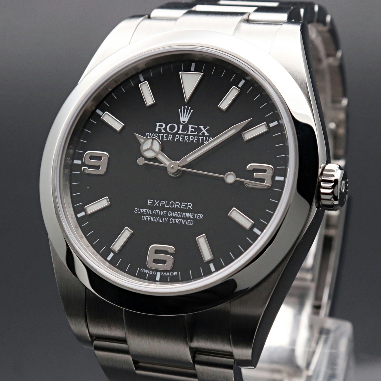 ロレックス ROLEX エクスプローラ1 214270 ランダム ルーレット メンズ 腕時計 ブラック 文字盤 自動巻き ウォッチ Explorer I VLP 90201823
