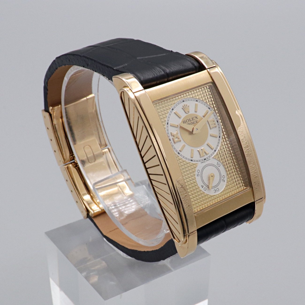 ロレックス ROLEX チェリーニ プリンス 5441/9 D番 メンズ 腕時計 K18WG スモールセコンド 裏スケルトン 手巻き Cellini VLP 90185334