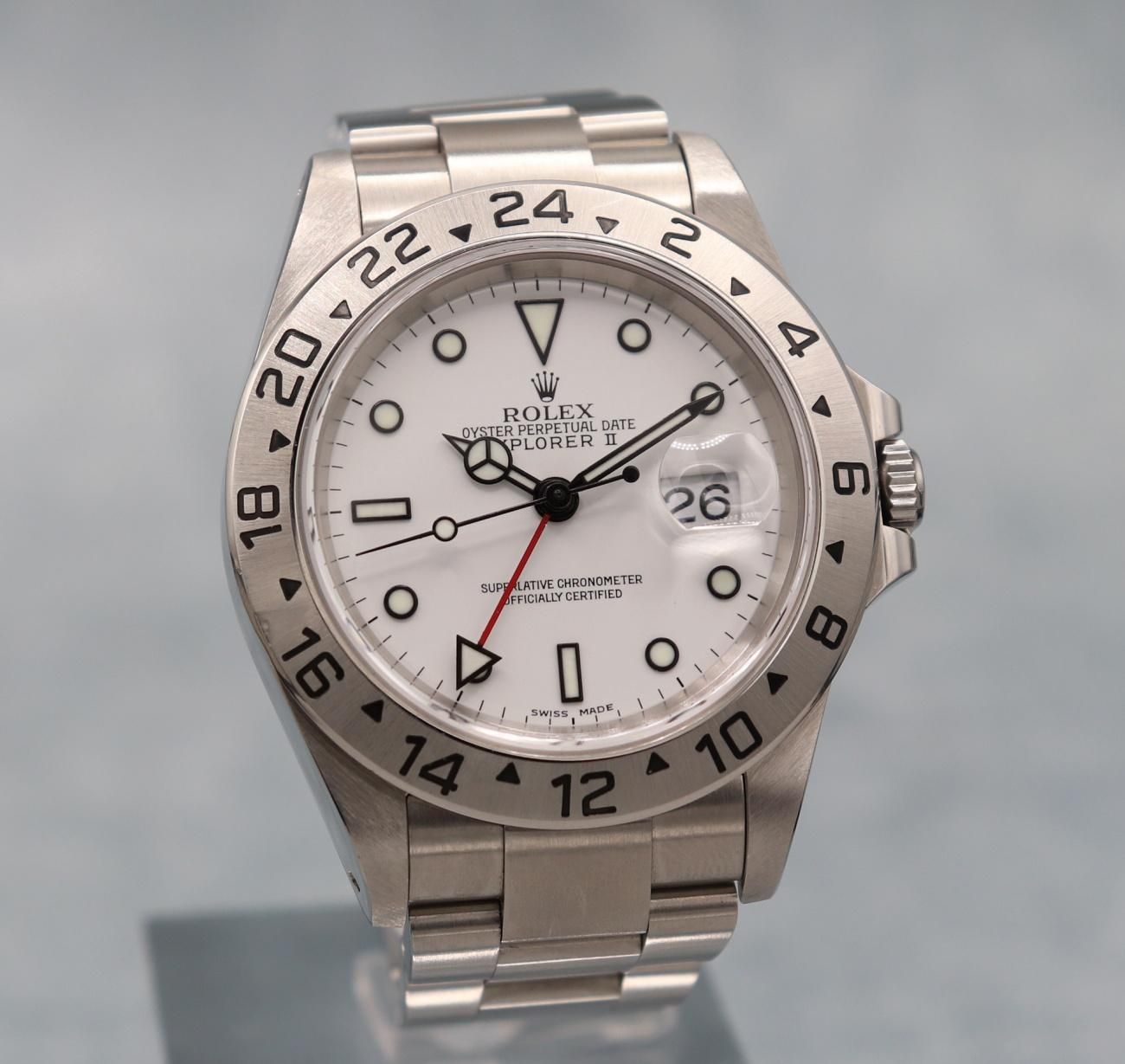 ROLEX EXPLORER 2 16570 白 2000年 P品番 ダブルバッ