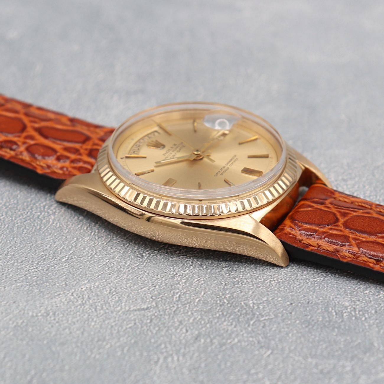 Vintage ROLEX デザイン Gold Band ring K18
