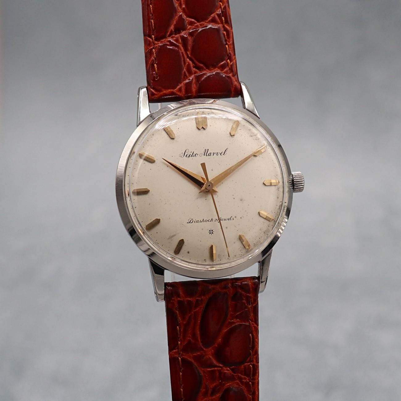 1950年代製 SEIKO SUPER Sマーク 手巻紳士腕時計 純正SEIKOベルト 美品 ...