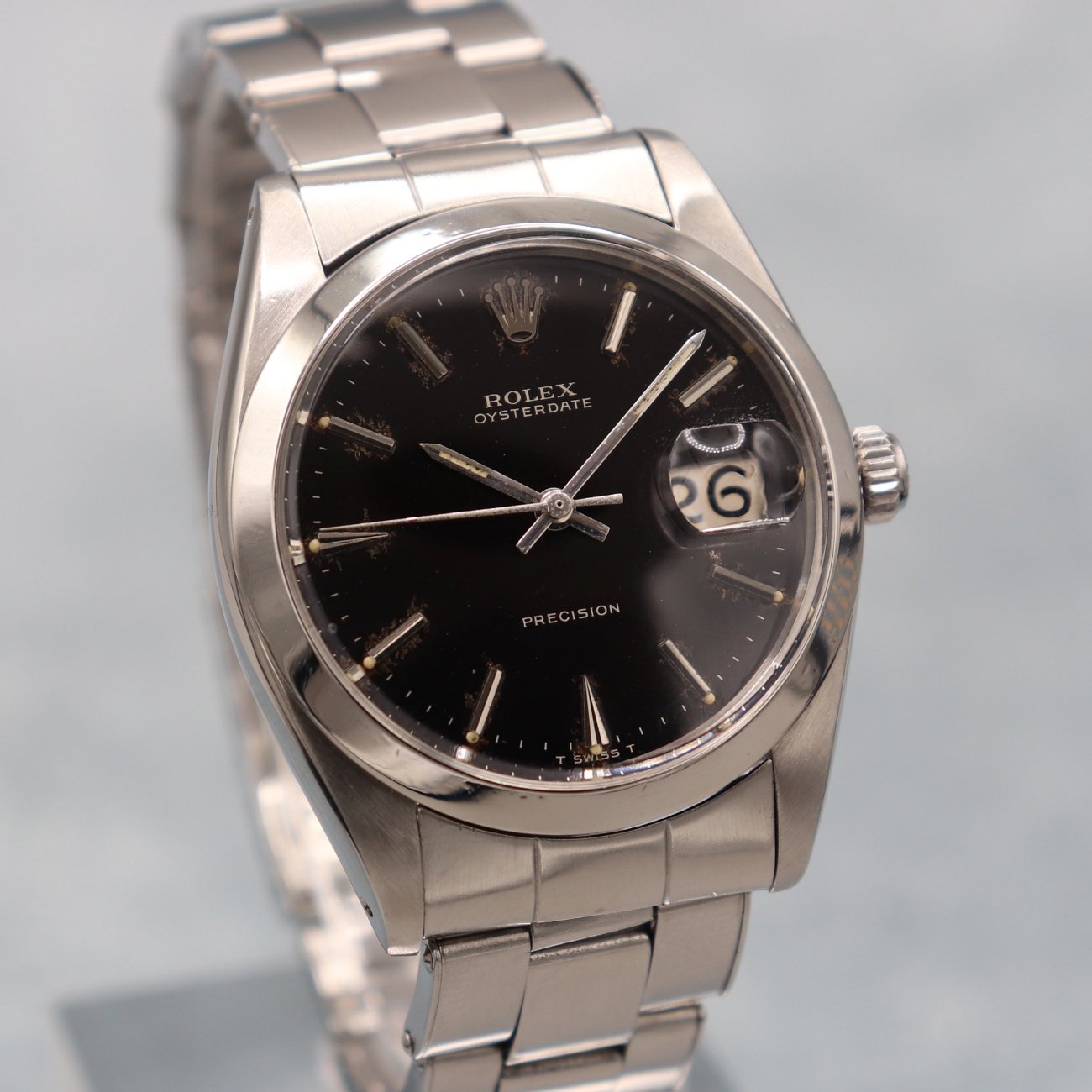 ROLEX オイスターデイト ミラーダイヤル SS Ref.6694 1961年 Cal.1210 手巻き ロレックス OH済み 検索:ビンテージ  腕時計 - ブランド腕時計