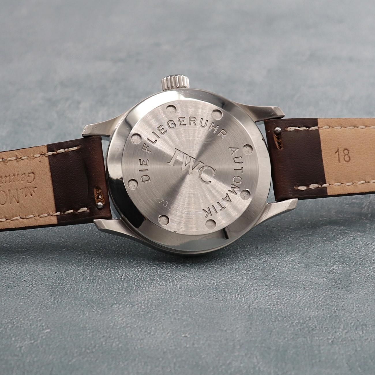 IWC】SCHAFFHAUSEN IW324101 パイロットウォッチ マークXII デイト 自動巻き メンズ  トリチウム夜光【ポストヴィンテージ】【OH済】