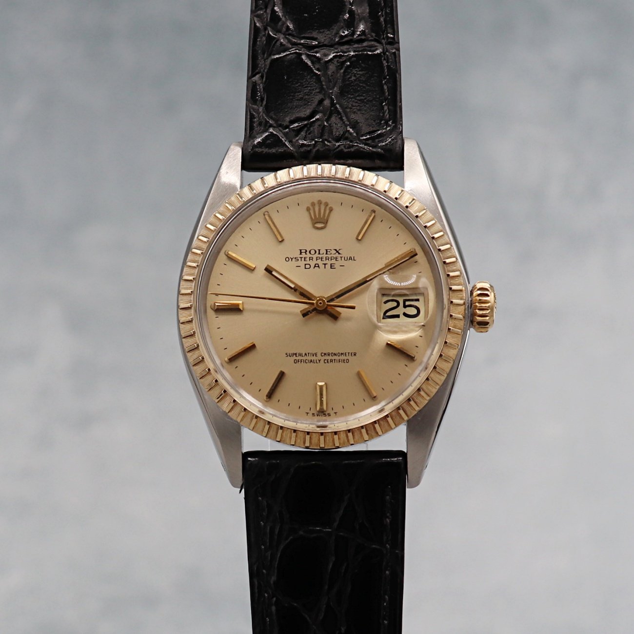 1967年 ロレックス ROLEX オイスターパーペチュアルデイト 希少 Ref.1505 YS/SS コンビ クロノメーター ヴィンテージ【OH済】