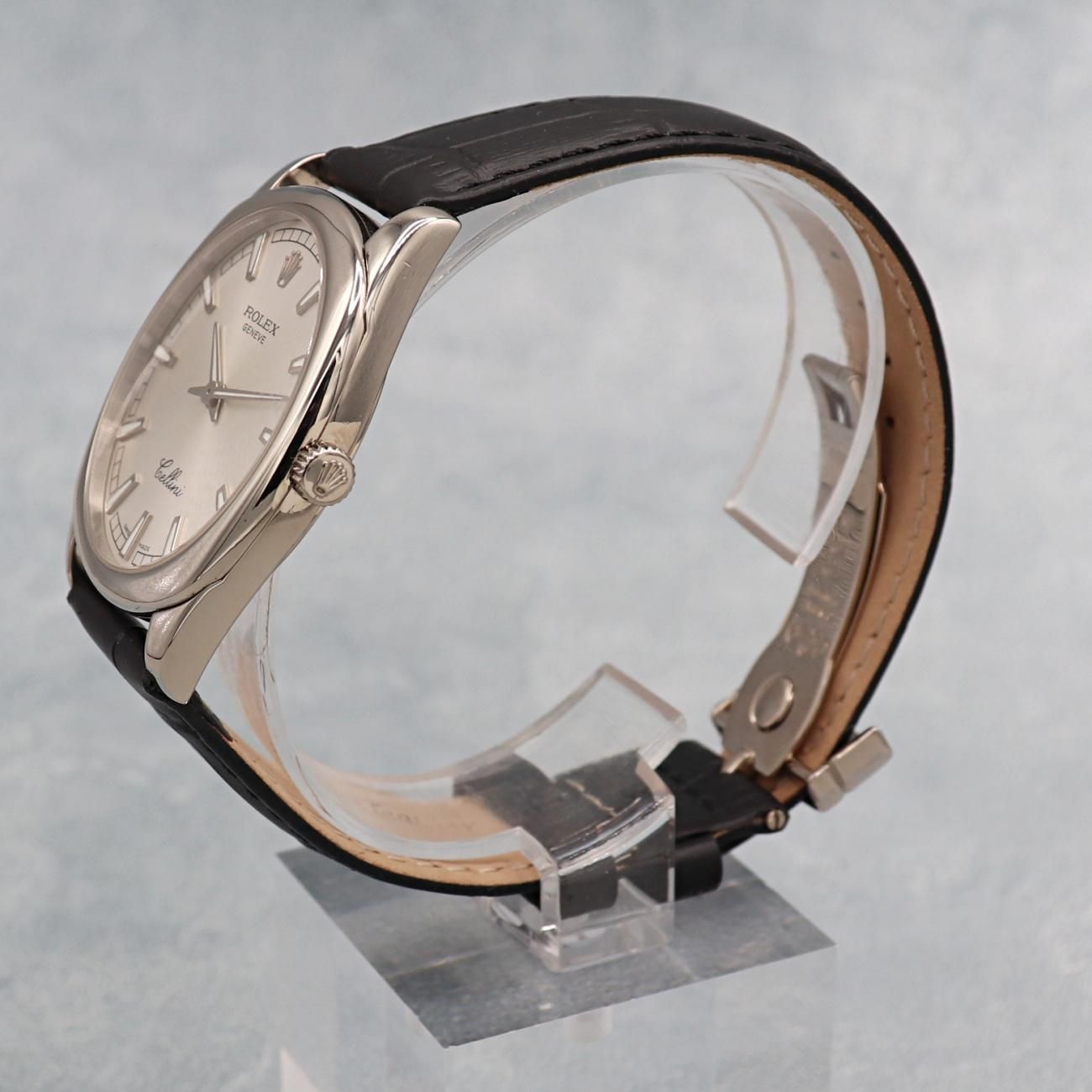 2005年 K18WG 金無垢 ロレックス チェリーニ 手巻 4243 純正Dバックル