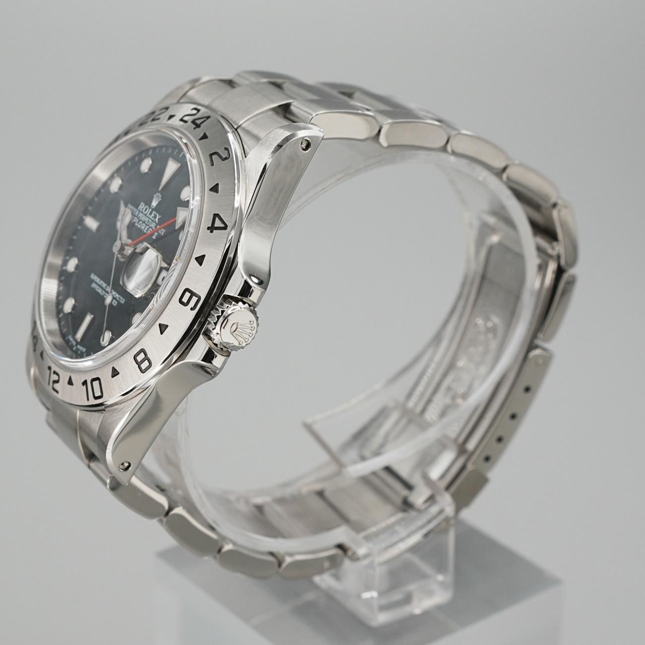 2000年 ロレックス 16570 エクスプローラー2 ブラック P番 ダブル