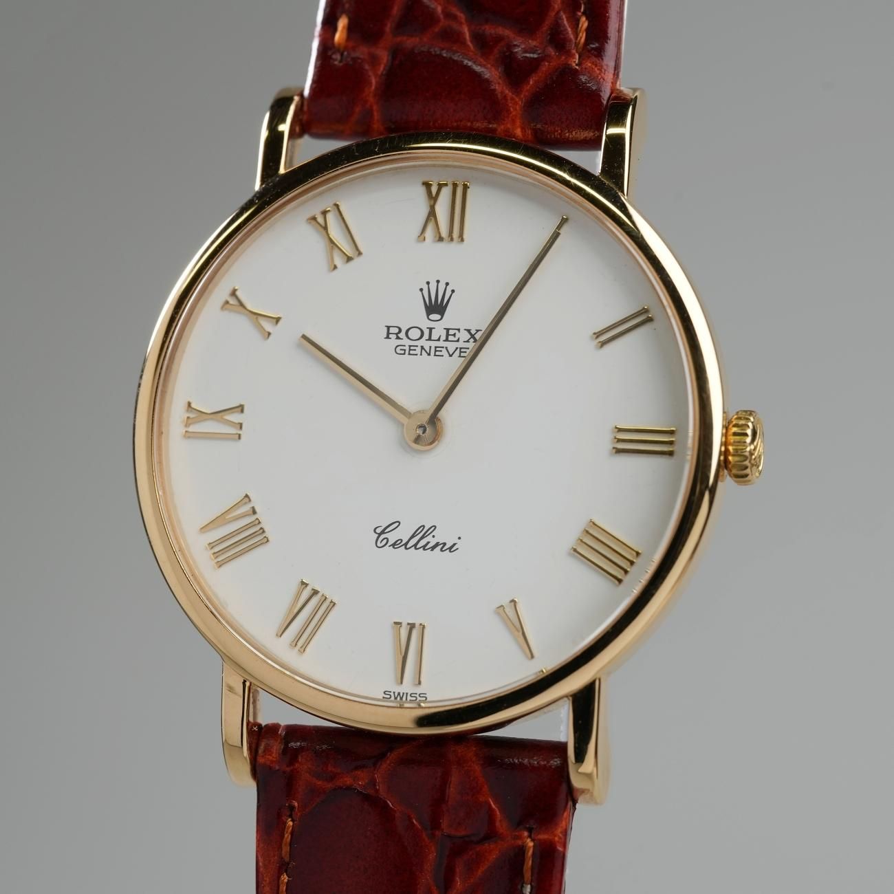 1991年 K18YG 金無垢 ロレックス チェリーニ 手巻 5112 ローマ