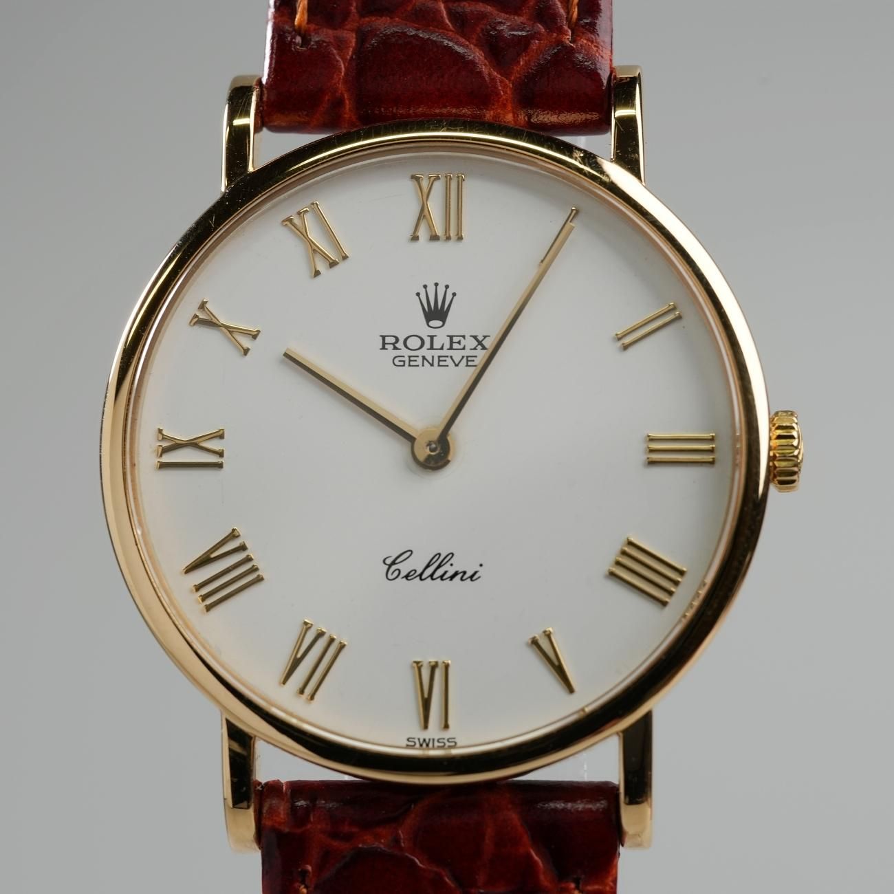 1991年 K18YG 金無垢 ロレックス チェリーニ 手巻 5112 ローマ数字