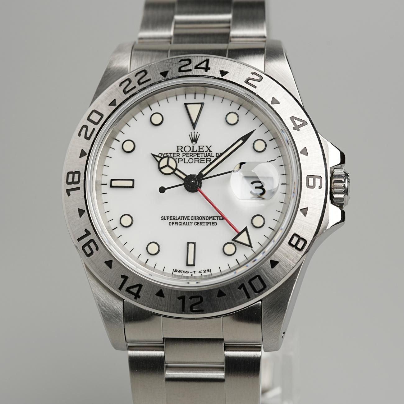 1996年 ロレックス 16570 エクスプローラー2 ホワイト T番 SS ダブル