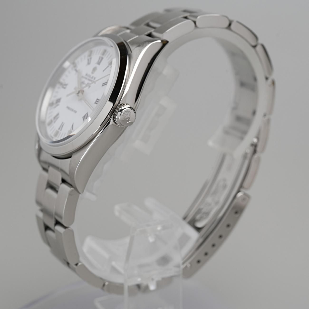 ROLEX Air-King 文字盤　ホワイトローマン 2001年 ロレックス エアキング プレジション ローマ数字文字盤