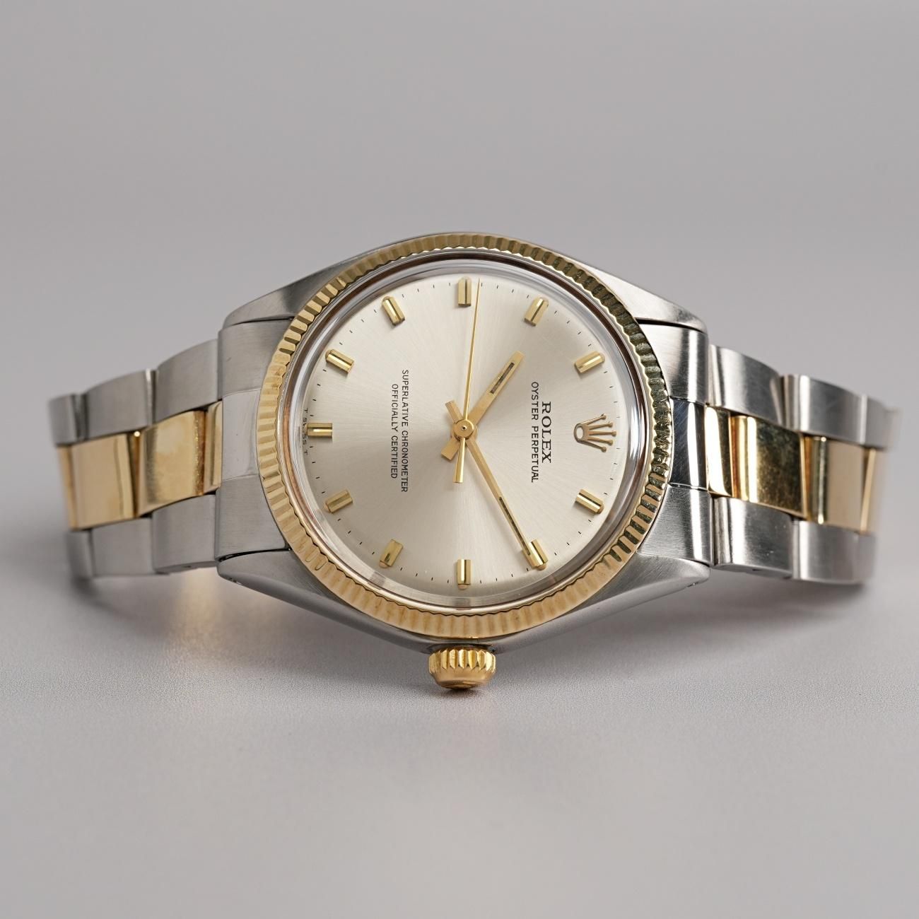 1970年 アンティーク ロレックス オイスターパーペチュアル YG＆SS
