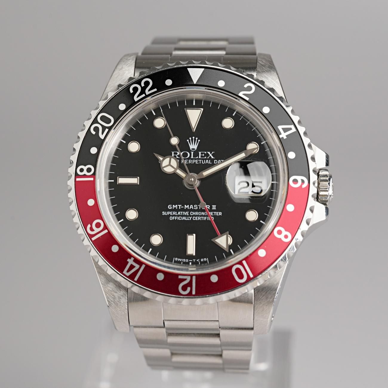 1989年 ロレックス 16710 GMTマスターⅡ L番 SS 黒赤 トリチウム