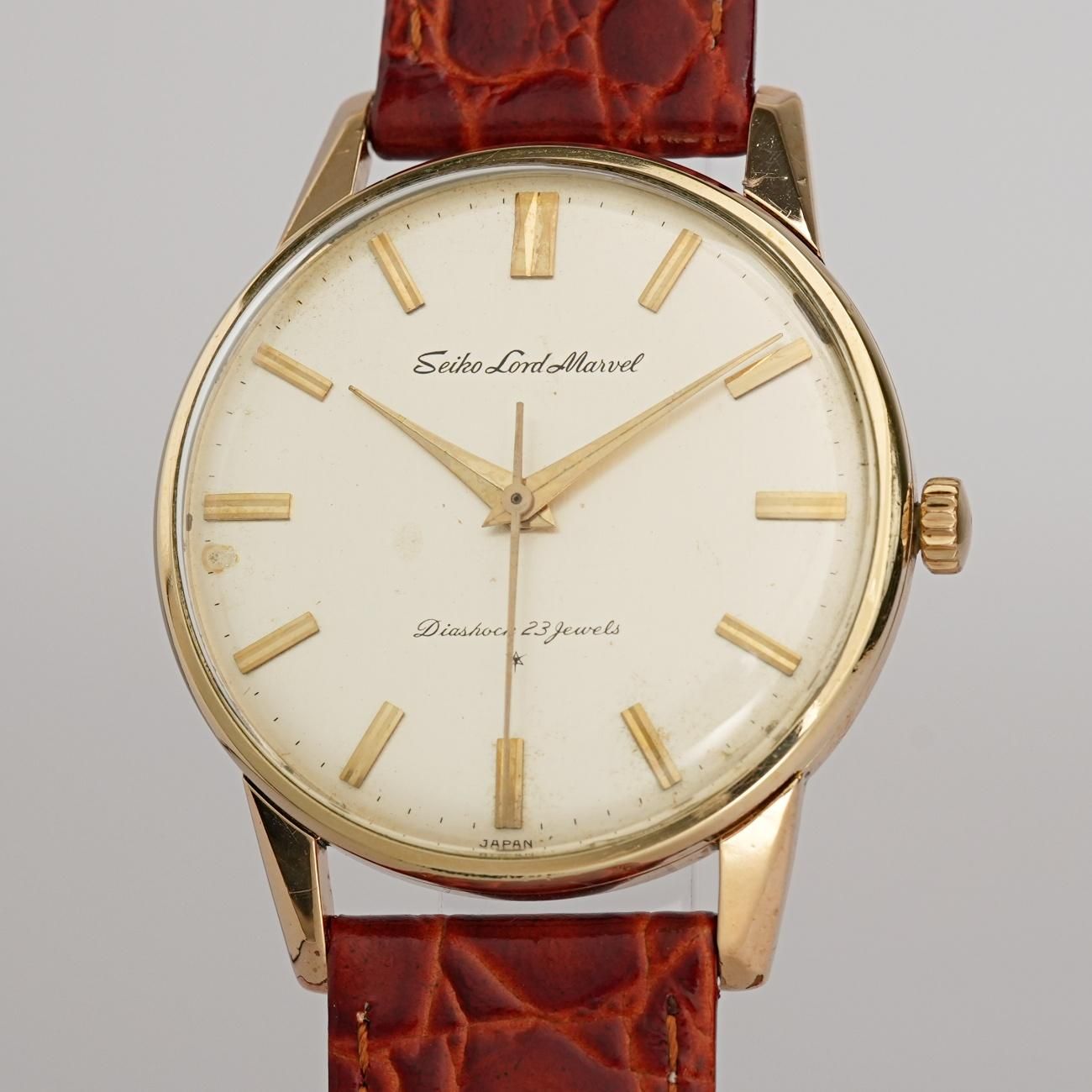 1963年製 アンティーク セイコー ロードマーベル 15023 手巻 14GF 筆記