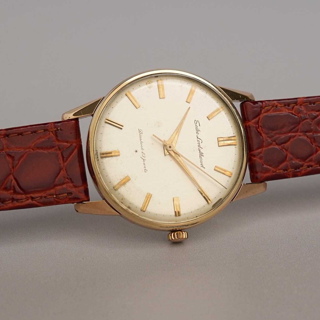 1963年製 アンティーク セイコー ロードマーベル 15023 手巻 14GF 筆記