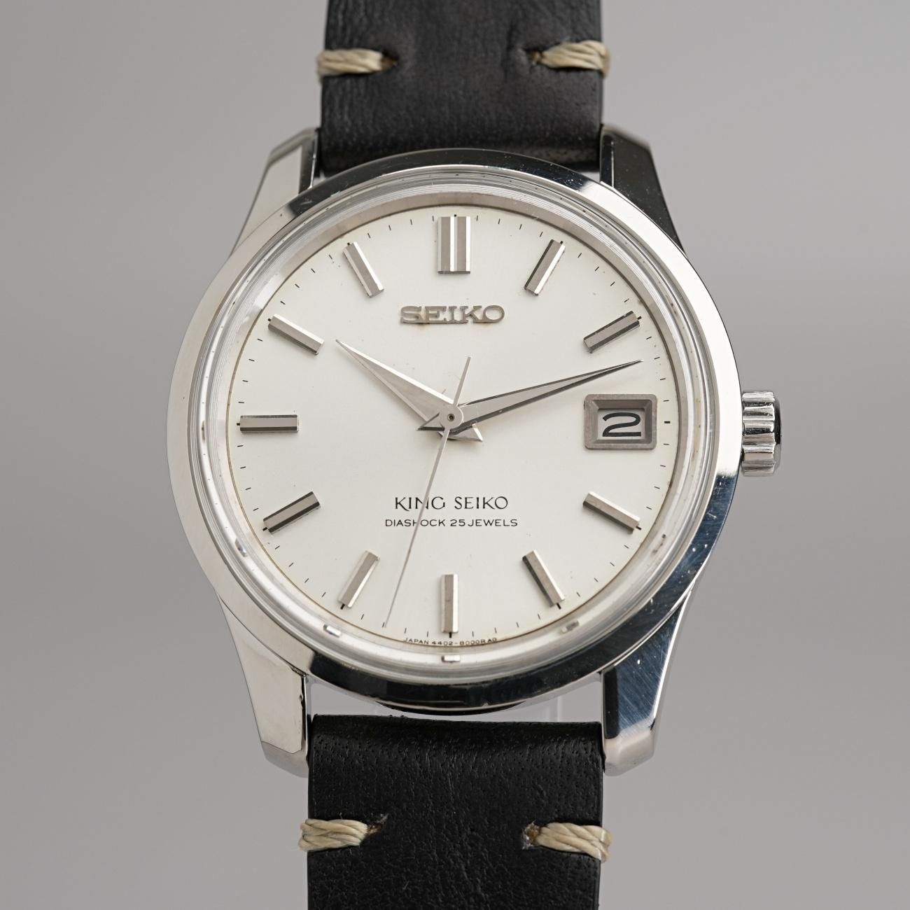 セイコー　キング　4402-8000 自動巻き　希少 1967年製 キング セイコー アンティーク 4402-8000 メダル付 手