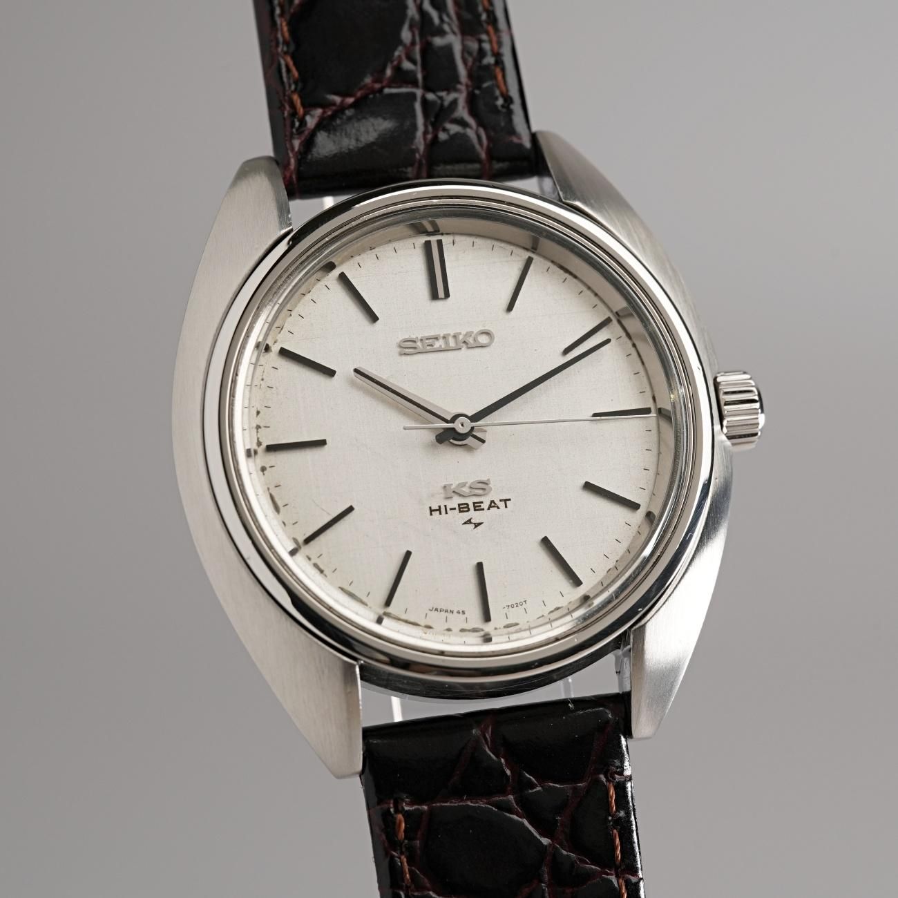 OH済み　SEIKO KS KingSeiko 1970年製　45-7010 1971年製 キング セイコー 45-7010 45KS ハイビート メダル付 手