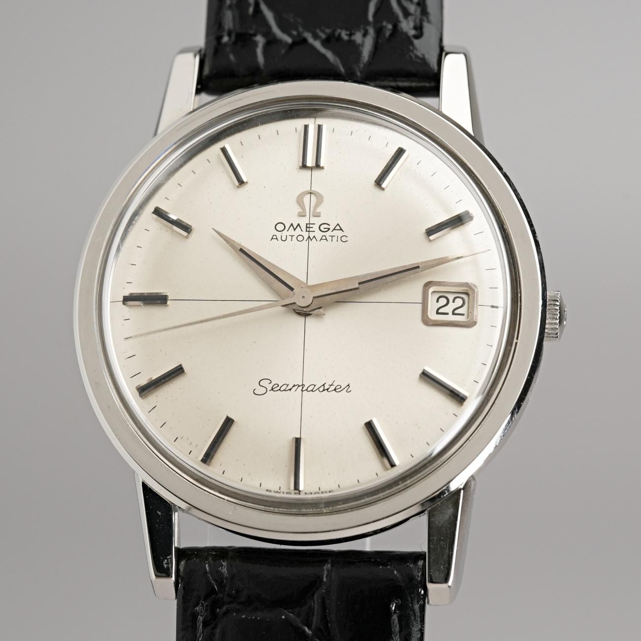1964年 アンティーク オメガ シーマスター [日付] クロスライン 自動巻