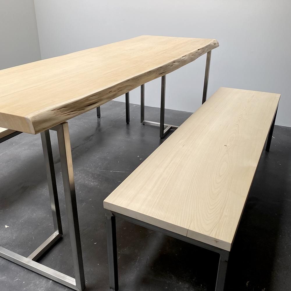 青森天然ヒバ 一枚板テーブル 高さ約33cm TABLE_一枚板テーブル A - Cul de Sac -JAPON