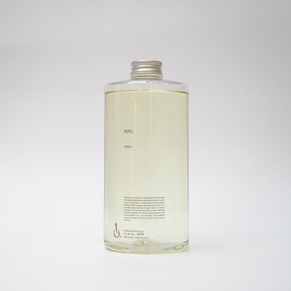 ディフューザーリキッド1000ml （ガラス瓶、ラタンスティックは別売り） - Cul de Sac