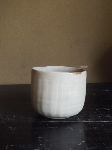 元時代頃・安南・白磁・白釉・鎬手・金直・茶碗 | Chawan,Vietnam,Porcelin,cir1300