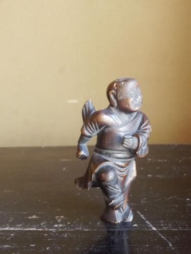 アンティーク木彫童子像 保存修復彫刻［修士］｜Sculpture [Master] 高野山金剛峰寺 八大