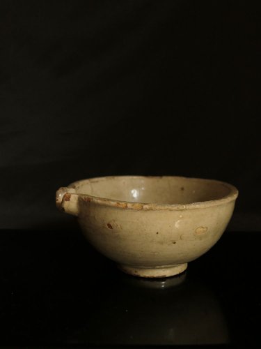 江戸時代中期頃・瀬戸・白釉・片口 | Katakuchi,Seto,ceramic,cir1700