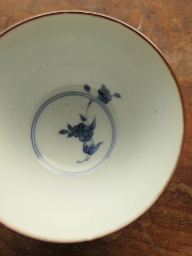 江戸時代中期頃・古伊万里・青磁・染付・花絵・茶碗 | Chawan,Imari,porcelain,cir1700