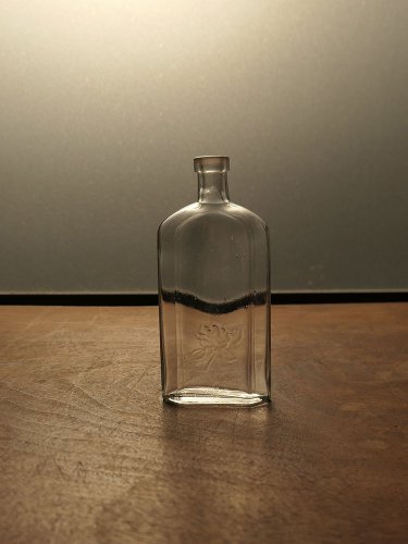 明治時代頃・和ガラス・椿・香油瓶・h17cm | Kaki,Japaneseglass,cir1900