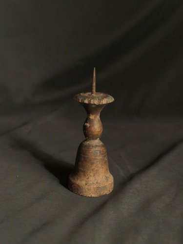 江戸時代後期頃・木・燭台・h12cm | Shokudai,wood,cir1800