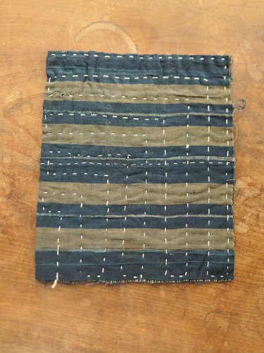 明治時代頃・古布・襤褸・藍・雑巾・無題・は | Boro,Japan,cotton,cir1900