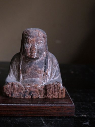 室町時代頃・木彫・神道・女神像・h10.5cm | Shinto,wood,cir1500