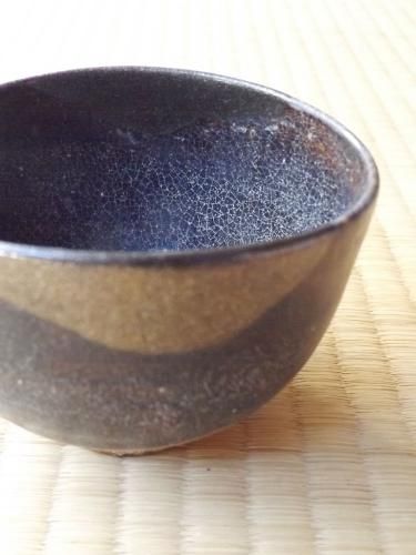 江戸時代初期頃・唐津・金石原窯・黒・梨地直・茶碗 | Chawan,Karatsu