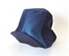 夏塩沢の本藍染めのファッション「ナツシオンブルー」　ぼかし染め後ゴム付き帽子(絹１００％)Ａの商品画像