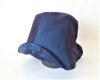 夏塩沢の本藍染めのファッション「ナツシオンブルー」　ぼかし染め後ゴム付き帽子(絹１００％)Ｂの商品画像