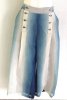 伝統織物のトップブランド夏塩沢（白生地）に本藍染めを施した洋服オリジナルブランド『ナツシオンブルー』　ぼかし染め（マリンパンツ31）の商品画像