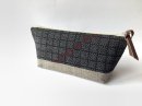 伝統織物のトップブランド塩沢織　麻絹 スリムポーチ　VB39の商品画像