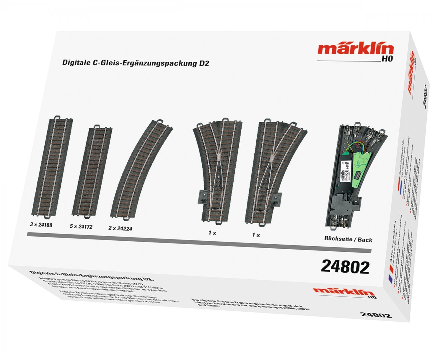 メルクリン(Marklin) HO デジタル化ポイント付線路セット 24802- 外国型　欧州型　 鉄道模型専門店｜外国型、欧州型鉄道模型通販ならglobal-train｜HOゲージ｜Nゲージ｜Zゲージ｜Oゲージ