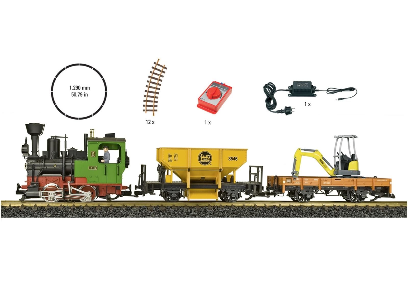 レーマン(LGB) Gゲージ Freight Train Starter Set 70403 | 電流タイプDC | SLサウンド | 発煙装置付 -  欧米型鉄道模型通販｜global-train｜グローバルトレイン｜外国型鉄道模型専門店｜欧州型鉄道模型｜アメリカ型鉄道模型｜HOゲージ通販｜Nゲージ...