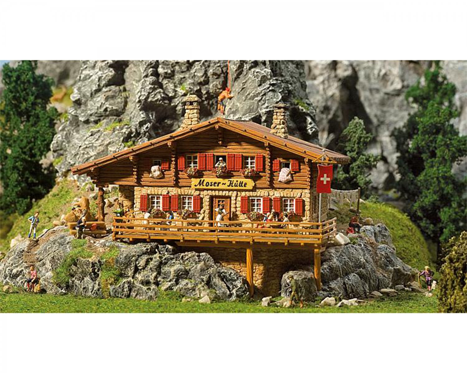 ファーラー(Faller) HO Moser Chalet Alpine hut 130329 | モデル鉄道