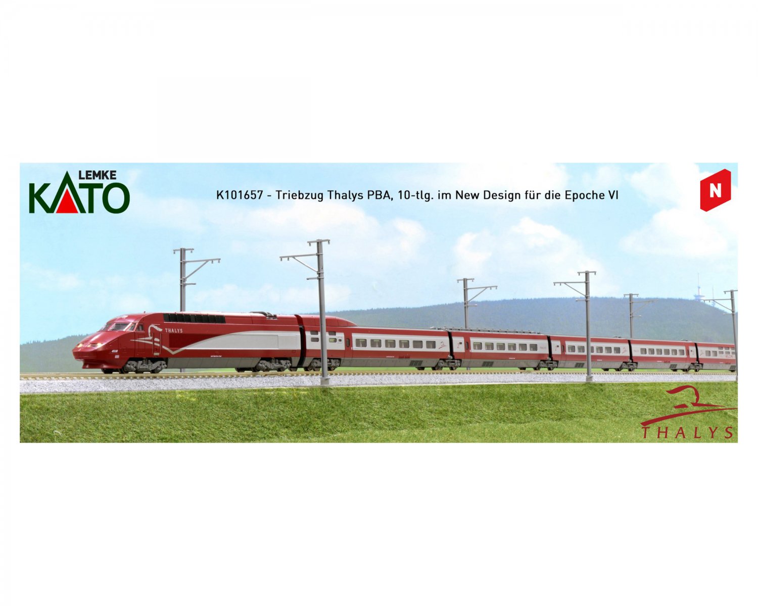 KATO/Lemke N TGV Thalys 101657 - 外国型　欧州型　 鉄道模型専門店｜外国型、欧州型鉄道模型通販ならglobal-train｜HOゲージ｜Nゲージ｜Zゲージ｜Oゲージ